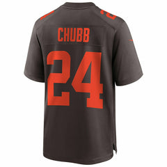Nick Chubb #24 Cleveland Browns Nike Game NFL Jersey Alternate Brown - Taass outlet