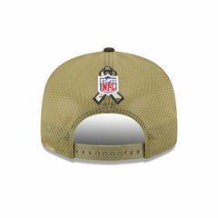Dallas Cowboys 2025 NFL Salute to Service 9FIFTY Split Panel Trucker Snapback Cap Olive - Taass Online