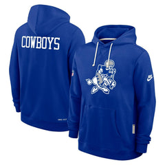 Dallas Cowboys 2025 NFL Sideline Nike Vintage Alternate Hoodie Blue - Taass for sale