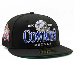 Dallas Cowboys Super Bowl XXVII 59FIFTY Fitted NFL Cap Black - Taass discount