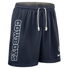 Dallas Cowboys 2025 NFL Sideline Reversible Mesh Nike Dri-FIT Shorts Navy - Taass for sale