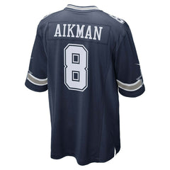Troy Aikman #8 Dallas Cowboys Nike Game NFL Jersey Navy - Taass on sale