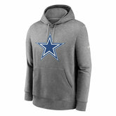 Dallas Cowboys Rewind Throwback Fleece NFL Hoodie Grey - Taass Online