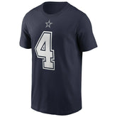 Dak Prescott #4 Dallas Cowboys Nike Player NFL T-Shirt Navy - Taass discount