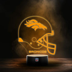 Denver Broncos NFL Helmet LED Sign - Taass on sale
