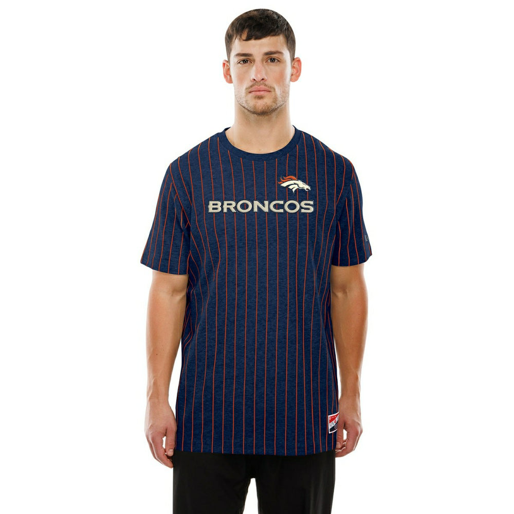 Denver Broncos Retro Stripe NFL T-Shirt Navy - Taass on sale