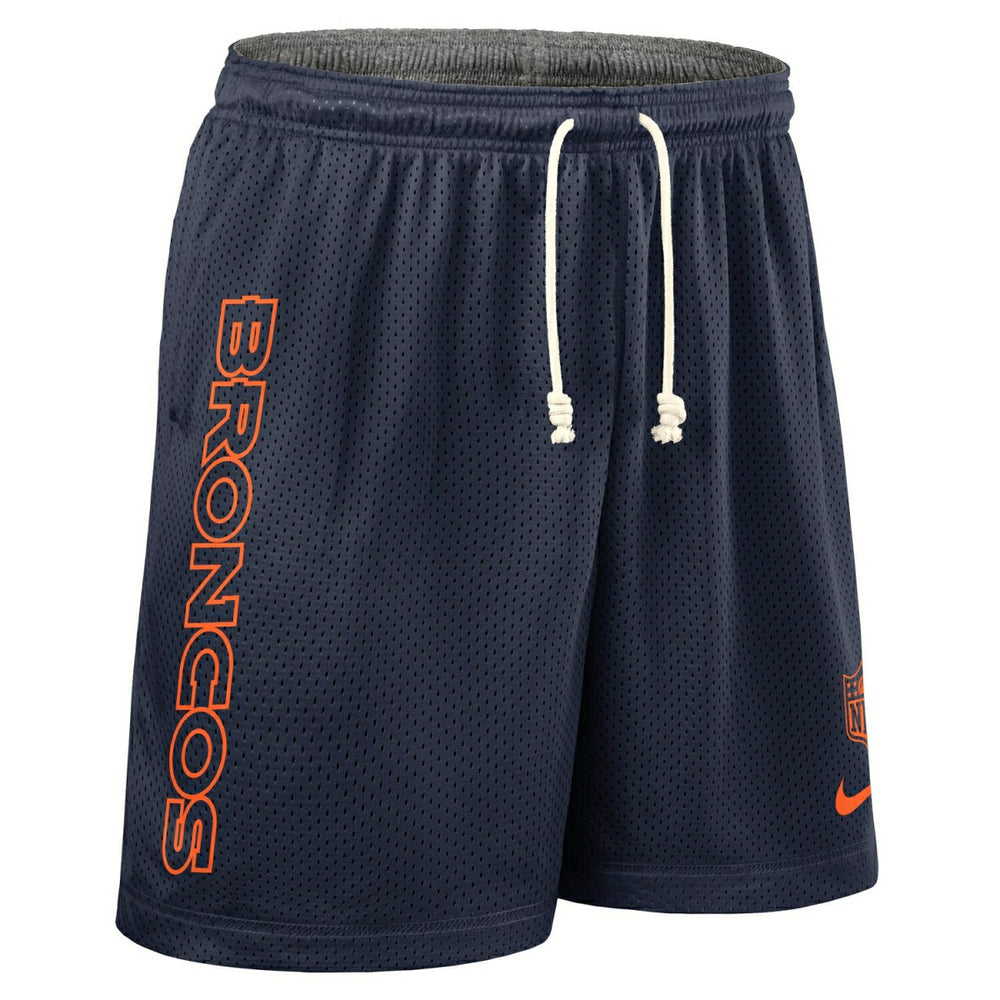 Denver Broncos 2025 NFL Sideline Reversible Mesh Nike Dri-FIT Shorts Navy - Taass US