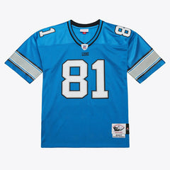 Calvin Johnson #81 Detroit Lions 2007 Authentic Throwback NFL Jersey Blue - Taass on sale