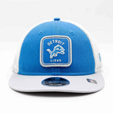 Detroit Lions Patch Trucker New Era Low Profile 9FIFTY Snapback Cap - Taass sale
