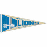 Detroit Lions Premium Throwback NFL Pennant - Taass Online