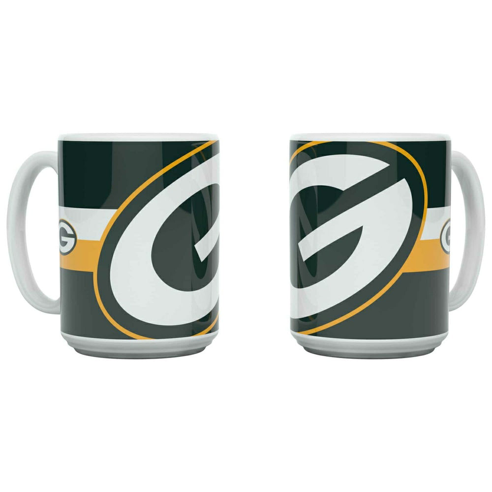 Green Bay Packers Triple Logo Jumbo Mug (450 ml) - Taass on sale