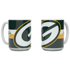 Green Bay Packers Triple Logo Jumbo Mug (450 ml) - Taass on sale