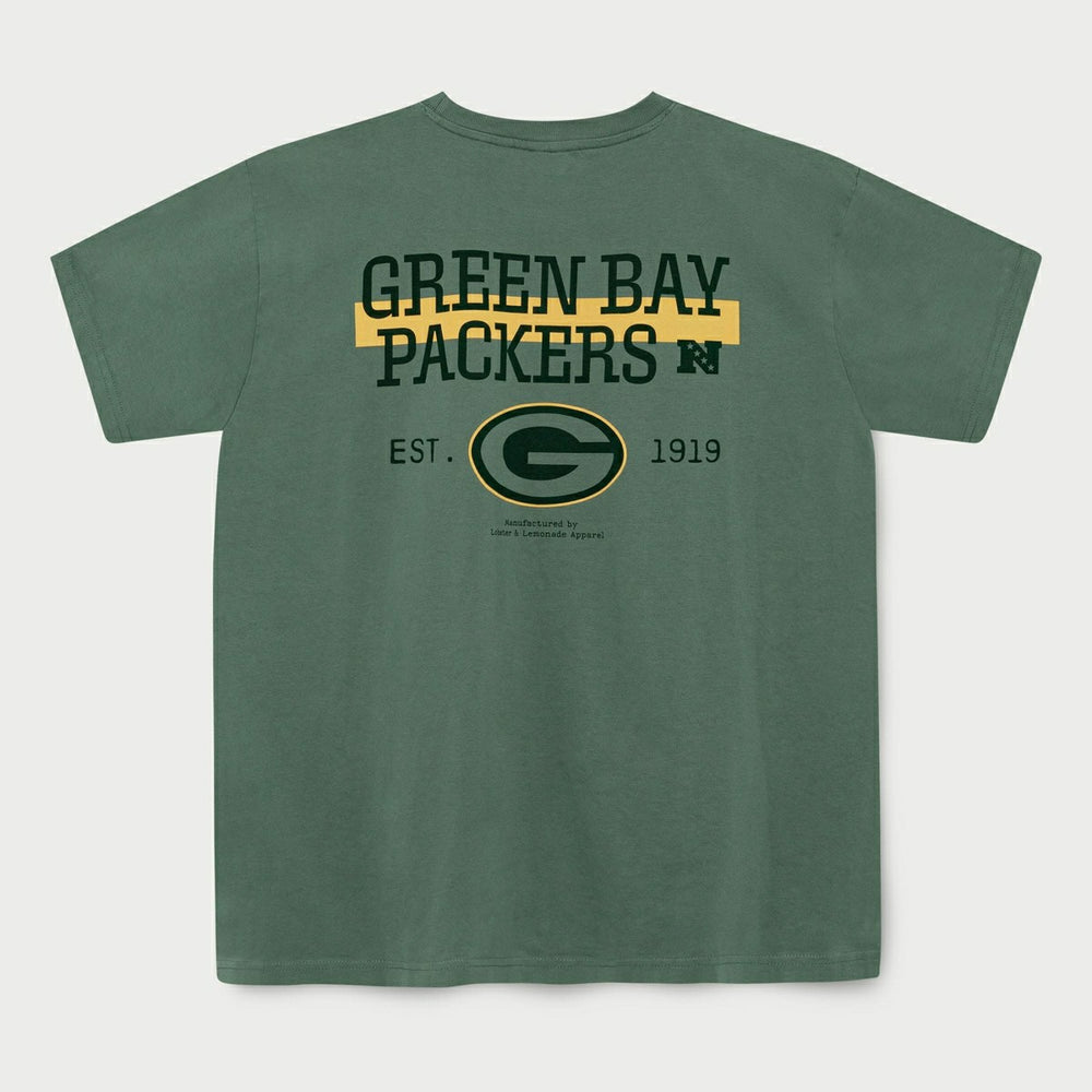 Green Bay Packers L&L '89 Classics NFL T-Shirt Green - Taass outlet