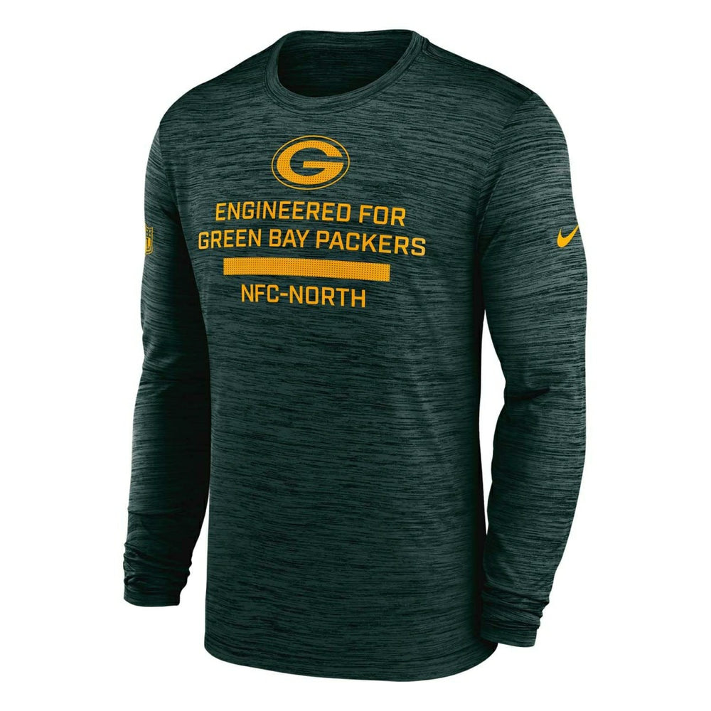 Green Bay Packers 2025 NFL Sideline Nike Velocity Performance Long Sleeve T-Shirt Green - Taass sale
