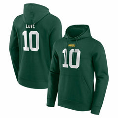 Jordan Love #10 Green Bay Packers Player NFL Hoodie Green - Taass Online