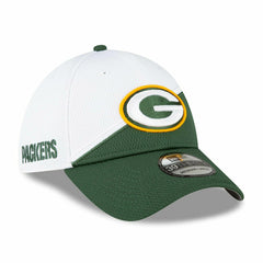 Green Bay Packers On Field 2023 NFL Sideline New Era 39THIRTY Flex Cap White - Taass for sale