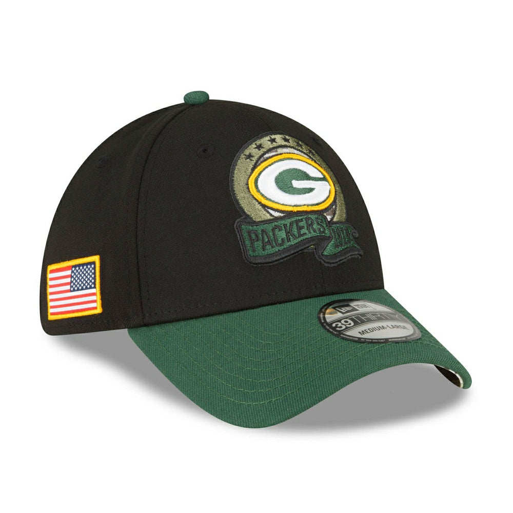 Green Bay Packers 2022 NFL On-Field Salute to Service New Era 39THIRTY Flex Cap - Taass Online