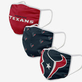 Houston Texans Face Covering NFL Face Mask (3-Pack) - Taass sale