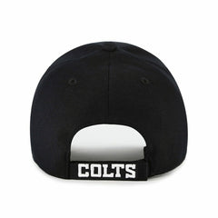 Indianapolis Colts Black & White '47 MVP Adjustable NFL Cap Black - Taass US