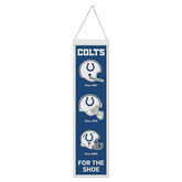 Indianapolis Colts Logo Evolution NFL Wool Banner - Taass Online