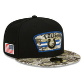 Indianapolis Colts 2021 NFL On-Field Salute to Service New Era 59FIFTY Fitted Cap - Taass discount