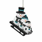 Jacksonville Jaguars NFL Sledding Snowmen Christmas Ornament - Taass sale