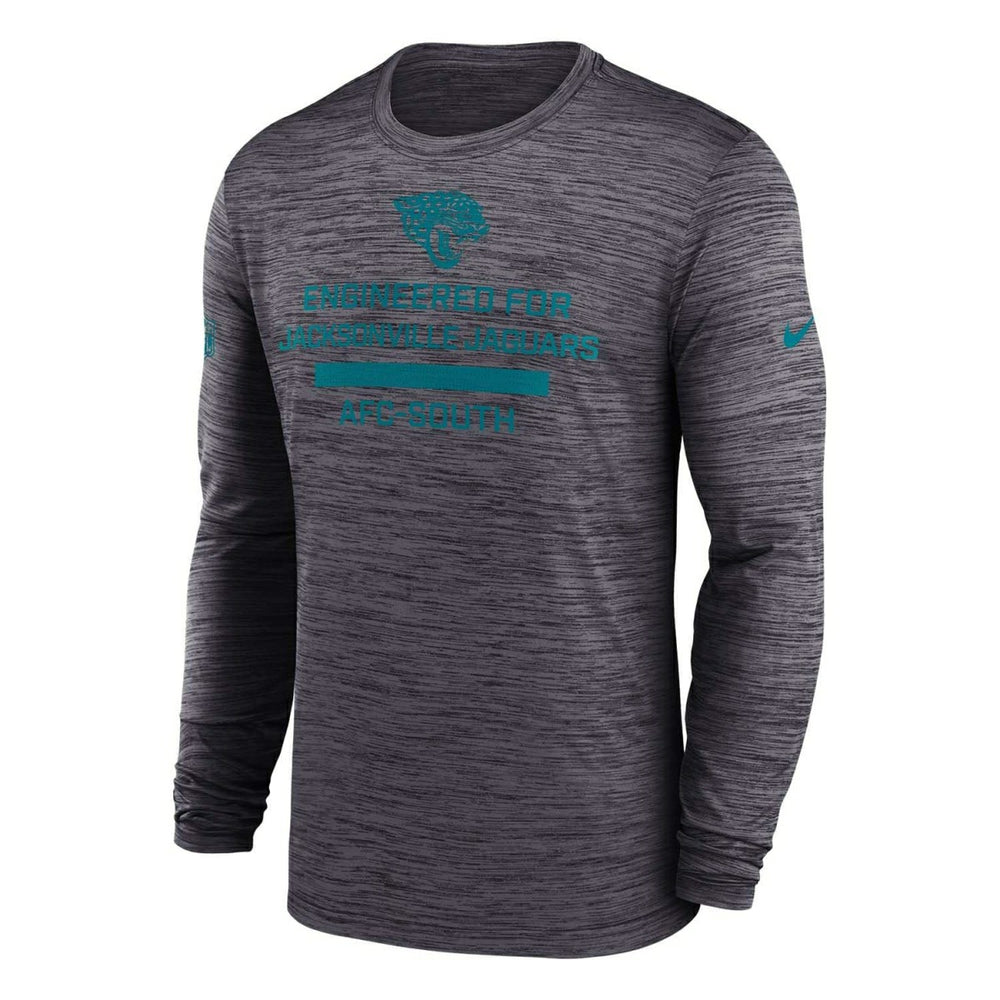Jacksonville Jaguars 2025 NFL Sideline Nike Velocity Performance Long Sleeve T-Shirt Gray - Taass for sale