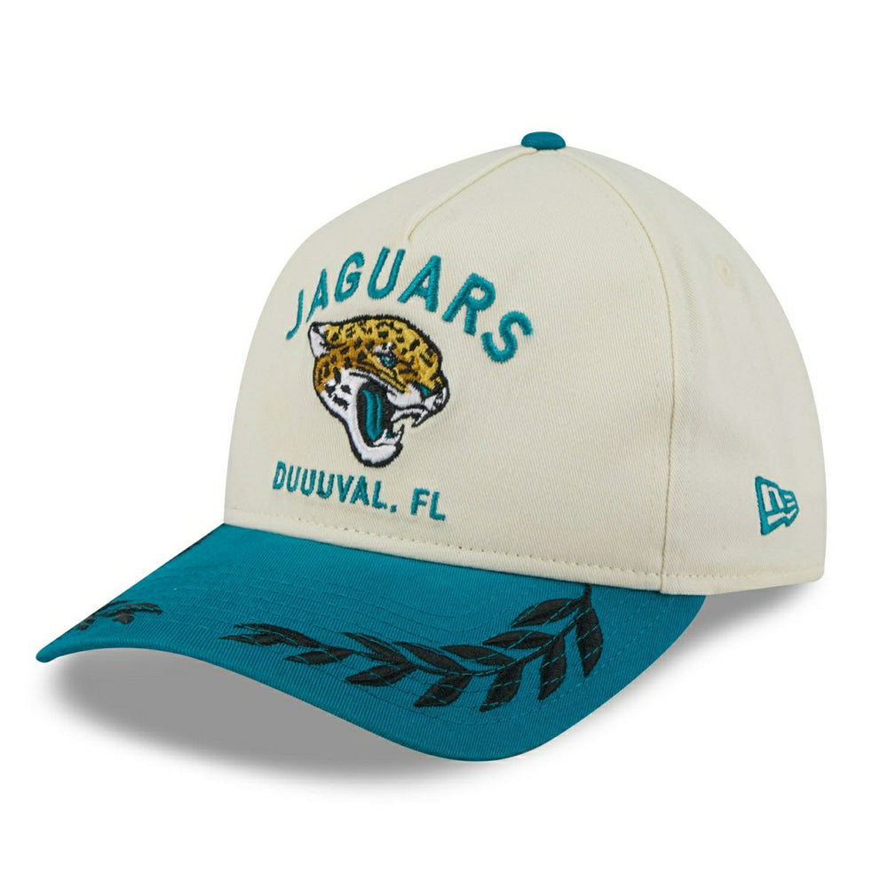 Jacksonville Jaguars 2025 NFL Draft 9TWENTY A-Frame Adjustable Cap Cream - Taass outlet