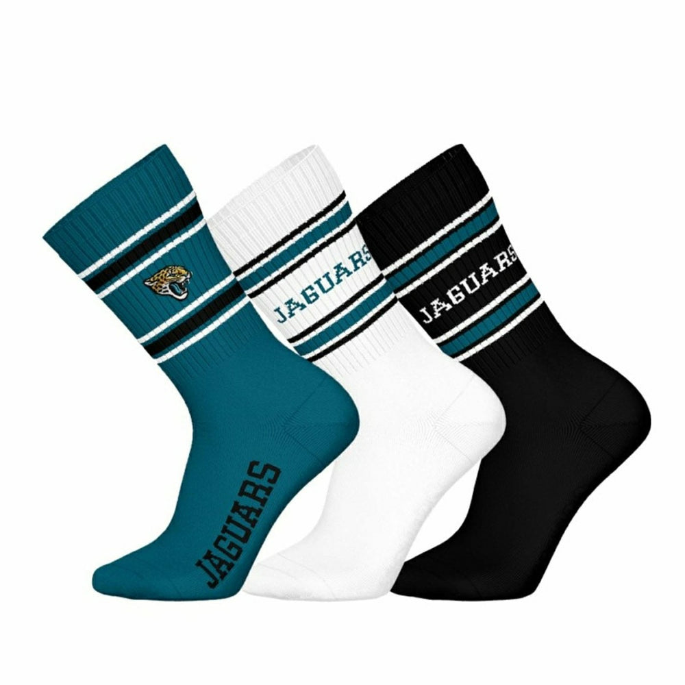 Jacksonville Jaguars Team Set NFL Crew Socks (3-Pack) - Taass US