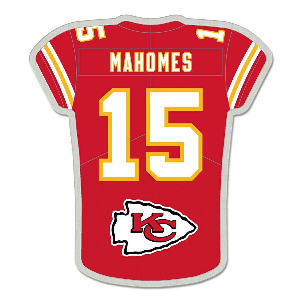 Patrick Mahomes #15 Kansas City ChiefsNFL Player Jersey Pin - Taass outlet
