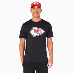 Kansas City Chiefs Team Logo Football NFL T-Shirt Black - Taass US