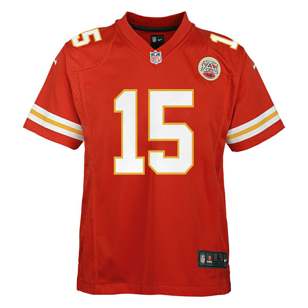 Patrick Mahomes #15 Kansas City Chiefs Nike Game Youth NFL Jersey (KIDS) - Taass on sale