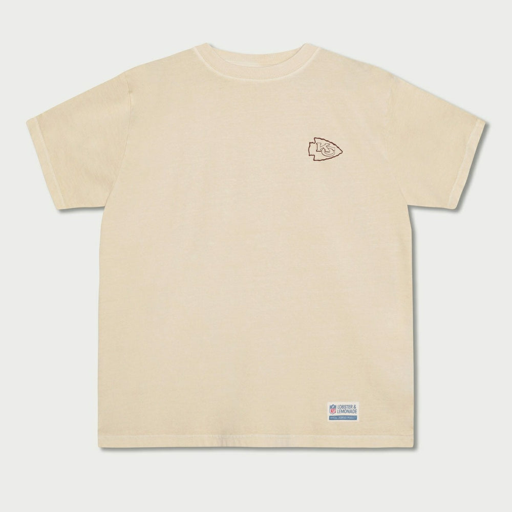 Kansas City Chiefs L&L '89 Classics NFL T-Shirt Cream - Taass Online