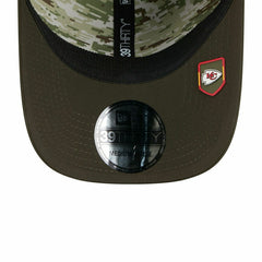 Kansas City Chiefs 2025 NFL Salute to Service 39THIRTY Flex Cap Olive - Taass US