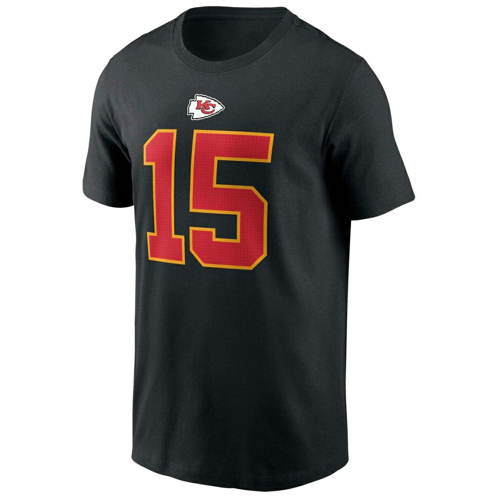 Patrick Mahomes #15 Kansas City Chiefs Nike Player NFL T-Shirt Black - Taass on sale
