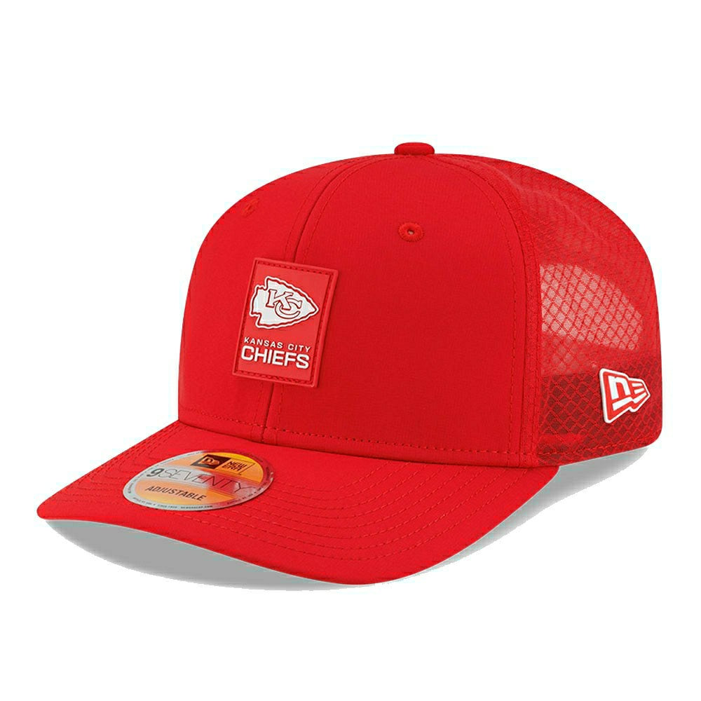 Kansas City Chiefs 2025 NFL On-Field Sideline 9SEVENTY Trucker Snapback Cap Red - Taass Online
