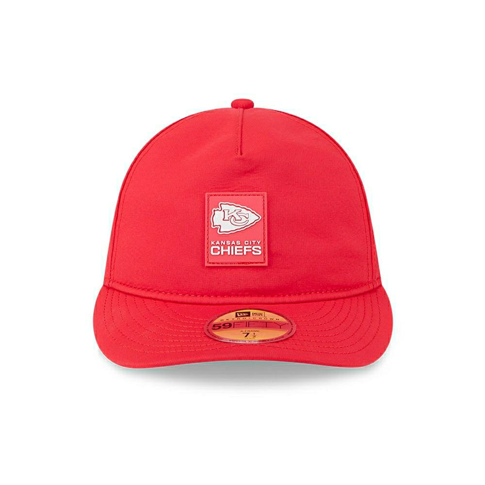 Kansas City Chiefs 2025 NFL On-Field Sideline 59FIFTY A-Frame Fitted Cap Red - Taass outlet