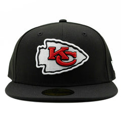 Kansas City Chiefs Team Logo New Era 59FIFTY Fitted NFL Cap - Taass on sale