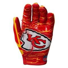 Kansas City Chiefs Wilson Stretch-Fit NFL Receivers Gloves - Taass US