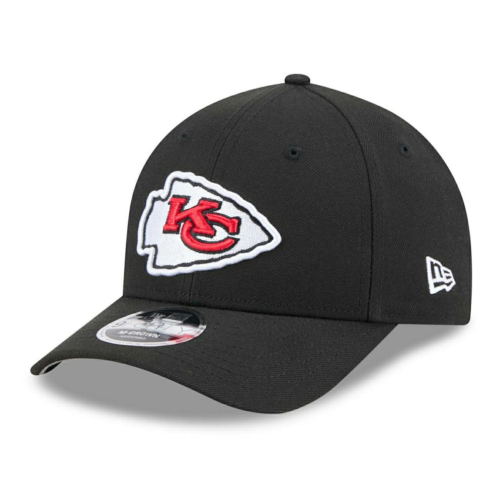 Kansas City Chiefs NFL Team Logo New Era 9FORTY M-Crown Snapback Cap Black - Taass on sale