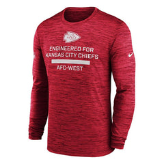 Kansas City Chiefs 2025 NFL Sideline Nike Velocity Performance Long Sleeve T-Shirt Red - Taass outlet