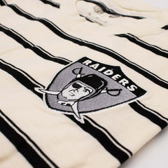 Las Vegas Raiders Rewind Striped Club NFL T-Shirt - Taass for sale
