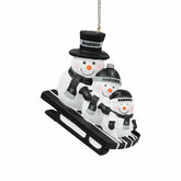 Las Vegas Raiders NFL Sledding Snowmen Christmas Ornament - Taass Online