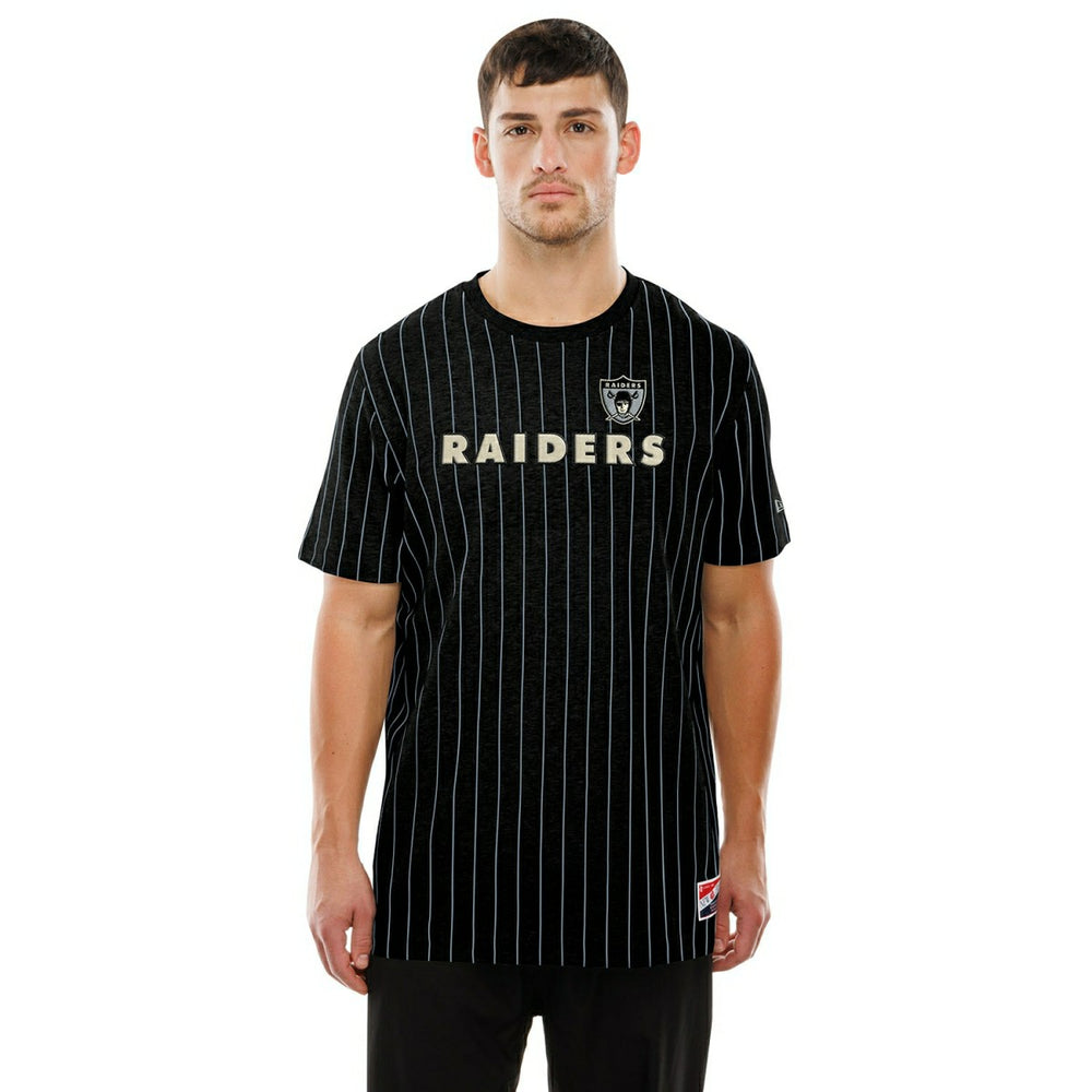 Las Vegas Raiders Retro Stripe NFL T-Shirt Black - Taass US