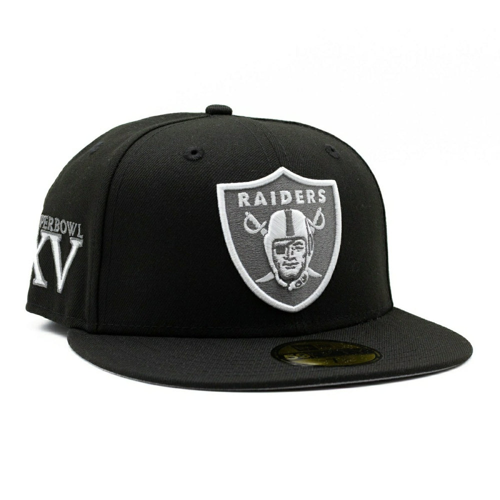Las Vegas Raiders Super Bowl XV New Era 59FIFTY Fitted NFL Cap Black - Taass outlet