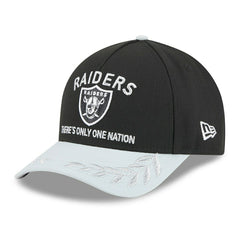 Las Vegas Raiders 2025 NFL Draft 9FORTY M-Crown A-Frame Snapback Cap Black - Taass on sale
