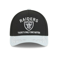 Las Vegas Raiders 2025 NFL Draft 9FORTY M-Crown A-Frame Snapback Cap Black - Taass on sale