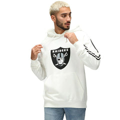 Las Vegas Raiders Recovered Ecru NFL Hoodie Cream - Taass outlet
