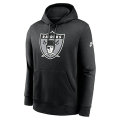 Las Vegas Raiders Throwback Nike Club NFL Hoodie Black - Taass Online