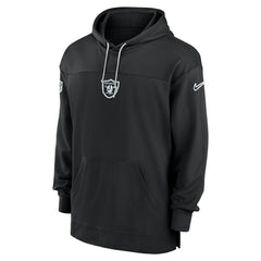 Las Vegas Raiders 2024 NFL On-Field Sideline Nike Jersey Hoodie Black - Taass discount